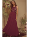 Forever and Always Burgundy Lace Maxi Dress